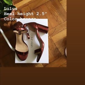 Lulu’s Metallic Bronze Sandal